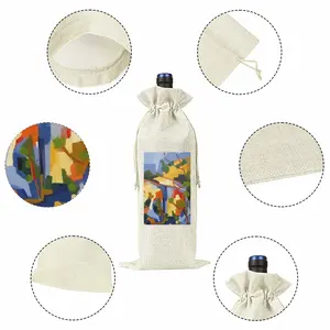 Riverside Houses Wine Bags (Linen)