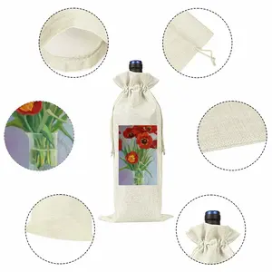 Tulips Wine Bags (Linen)