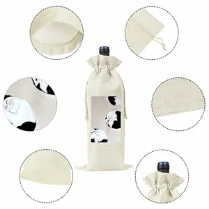 Cats Cosmos Wine Bags (Linen)