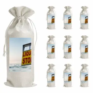 Liquor Store Wine Bags (Linen)