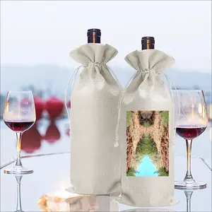 Rock-In The Redrocks Wine Bags (Linen)