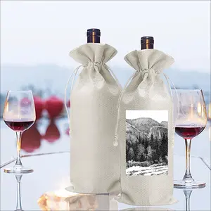 Road To The Forest Wine Bags (Linen)