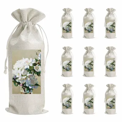 Apple Blossom Wine Bags (Linen)