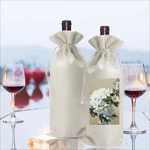 Apple Blossom Wine Bags (Linen)