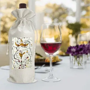 Beauty Is In Your Eyes Wine Bags (Linen)