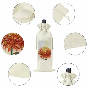 Autumn Flower Wine Bags (Linen)