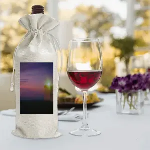 Colourful Evening From Duncansby Lighthouse Wine Bags (Linen)