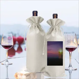 Colourful Evening From Duncansby Lighthouse Wine Bags (Linen)