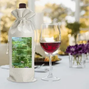 Pond Interior Gift Idea Wine Bags (Linen)