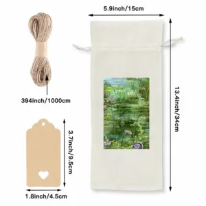 Pond Interior Gift Idea Wine Bags (Linen)