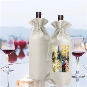 Lovers Walk Wine Bags (Linen)