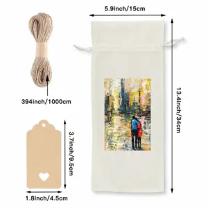 Lovers Walk Wine Bags (Linen)