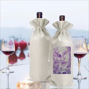 We Are Coming Closer Wine Bags (Linen)