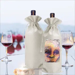 What Is The Question? Wine Bags (Linen)