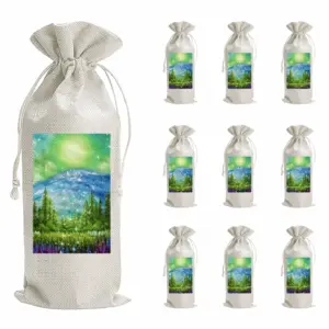 Mysterious Full Moon Wine Bags (Linen)