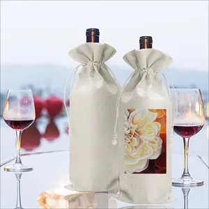 Roses Wine Bags (Linen)