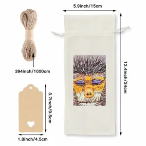 Monkey - Watercolor Animals Wild Interior Decor Gift Ideas Design Asian Wine Bags (Linen)