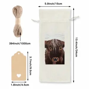 Bull - Red Bull Taurus Animals Buffalo Wild Wine Bags (Linen)