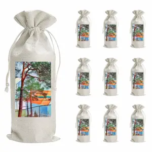 Deep Breath Wine Bags (Linen)