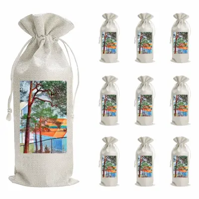 Deep Breath Wine Bags (Linen)