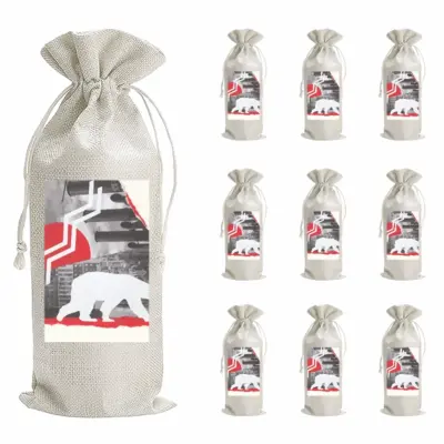 Wwf Polar Bear Wine Bags (Linen)