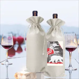 Wwf Polar Bear Wine Bags (Linen)