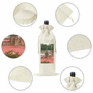 Bethesda Fountain Central Park New York City Wine Bags (Linen)