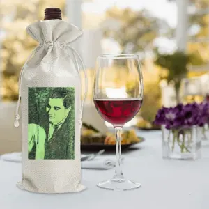 Violette Morris Green Wine Bags (Linen)