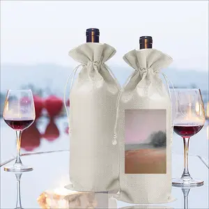 New Beginnings No2 Wine Bags (Linen)