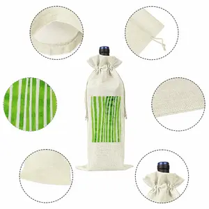 Green Lines Wine Bags (Linen)