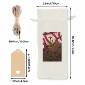 Calvary Through Thorns Wine Bags (Linen)