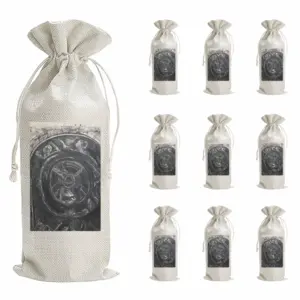 Death Helmet Wine Bags (Linen)