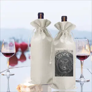 Death Helmet Wine Bags (Linen)