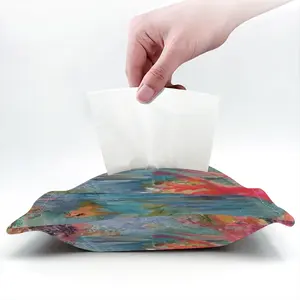 Alligator In Plastic River Tissue Box (Linen)