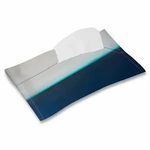 Charcoal White Teal Series 3 Tissue Box (Linen)