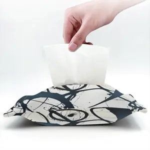 Hebe Royal Abstract Tissue Box (Linen)