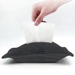 Black Tissue Box (Linen)