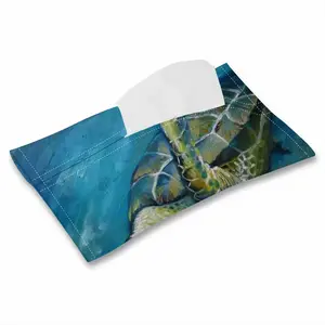 Caribbean Turtle 4 Tissue Box (Linen)