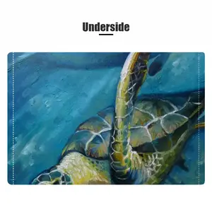 Caribbean Turtle 4 Tissue Box (Linen)