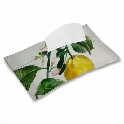 Lemon Branch Tissue Box (Linen)