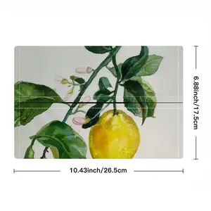 Lemon Branch Tissue Box (Linen)