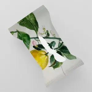 Lemon Branch Tissue Box (Linen)