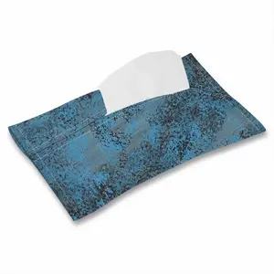 Design In Blue Tissue Box (Linen)