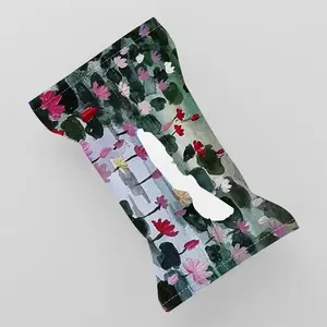 The Lotus Field Tissue Box (Linen)