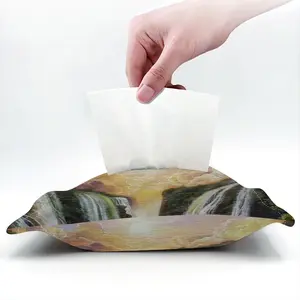 Among The Waterfalls Tissue Box (Linen)