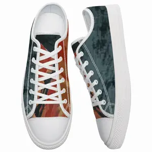 Men Metallic Horse Retro Canvas Shoes