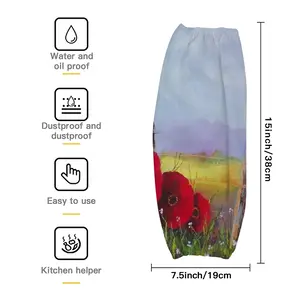 Fence Poppies Waterproof Arm Sleeves