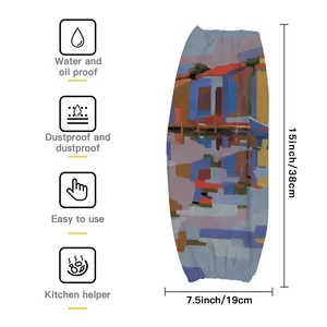 A Small Fishing Harbor In Southern France Waterproof Arm Sleeves