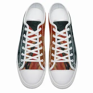 Men Metallic Horse Retro Canvas Shoes