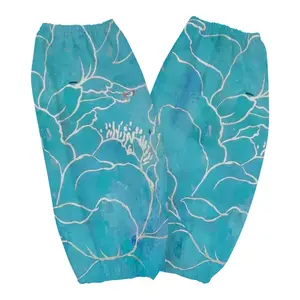 Turquoise Peony Waterproof Arm Sleeves